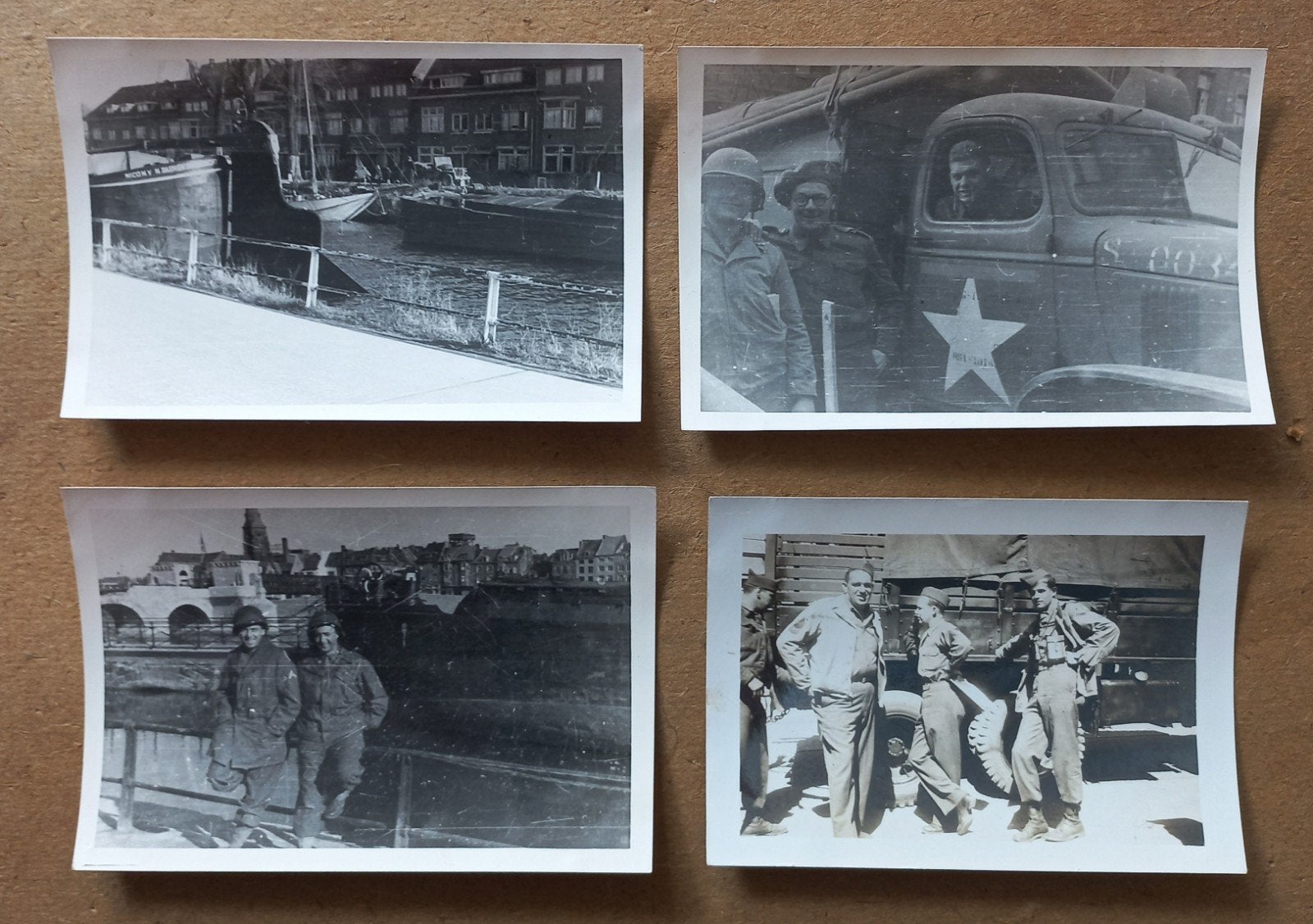 US soldaten Maastricht 02-02-45 39th Signal Constrc. Batt., Ophalen of Verzenden, Amerika