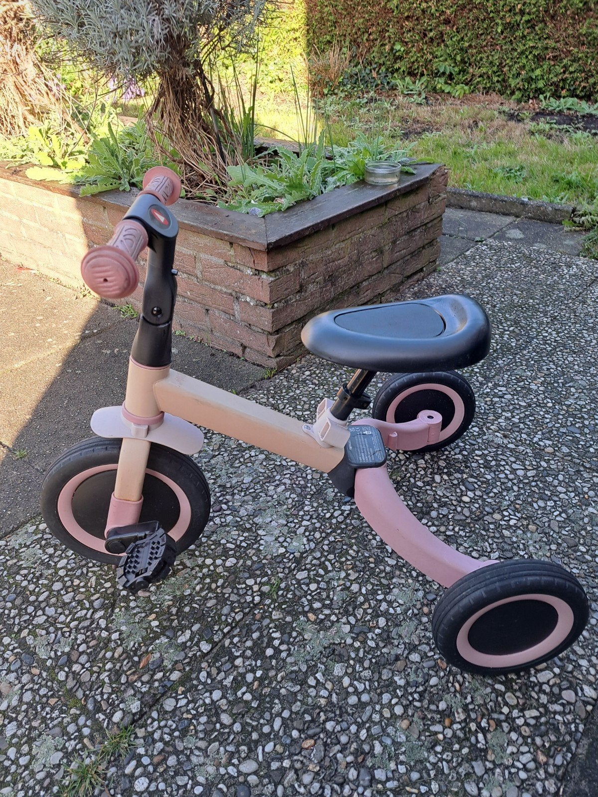 Topmark 2-in-1 loopfiets/driewieler roze, Fietsen en Brommers, Ophalen, Gebruikt, Minder dan 16 inch, Topmark