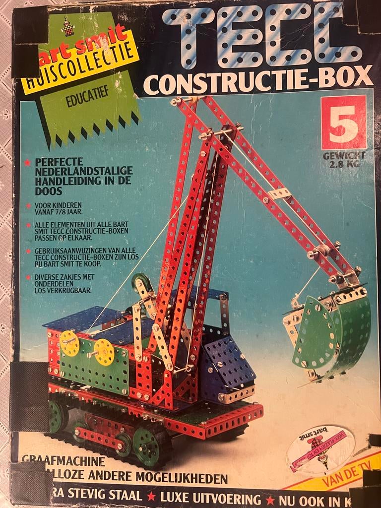 TECC Mecano hijskraan constructie set, 2,5KG echt ijzer!, Ophalen of Verzenden, Gebruikt, Overige merken