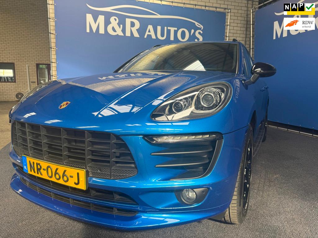 Porsche Macan 2.0 Dealer onderhouden Panoramadak Nieuwe APK, Auto's, Automaat, Gebruikt, 4 cilinders, Blauw
