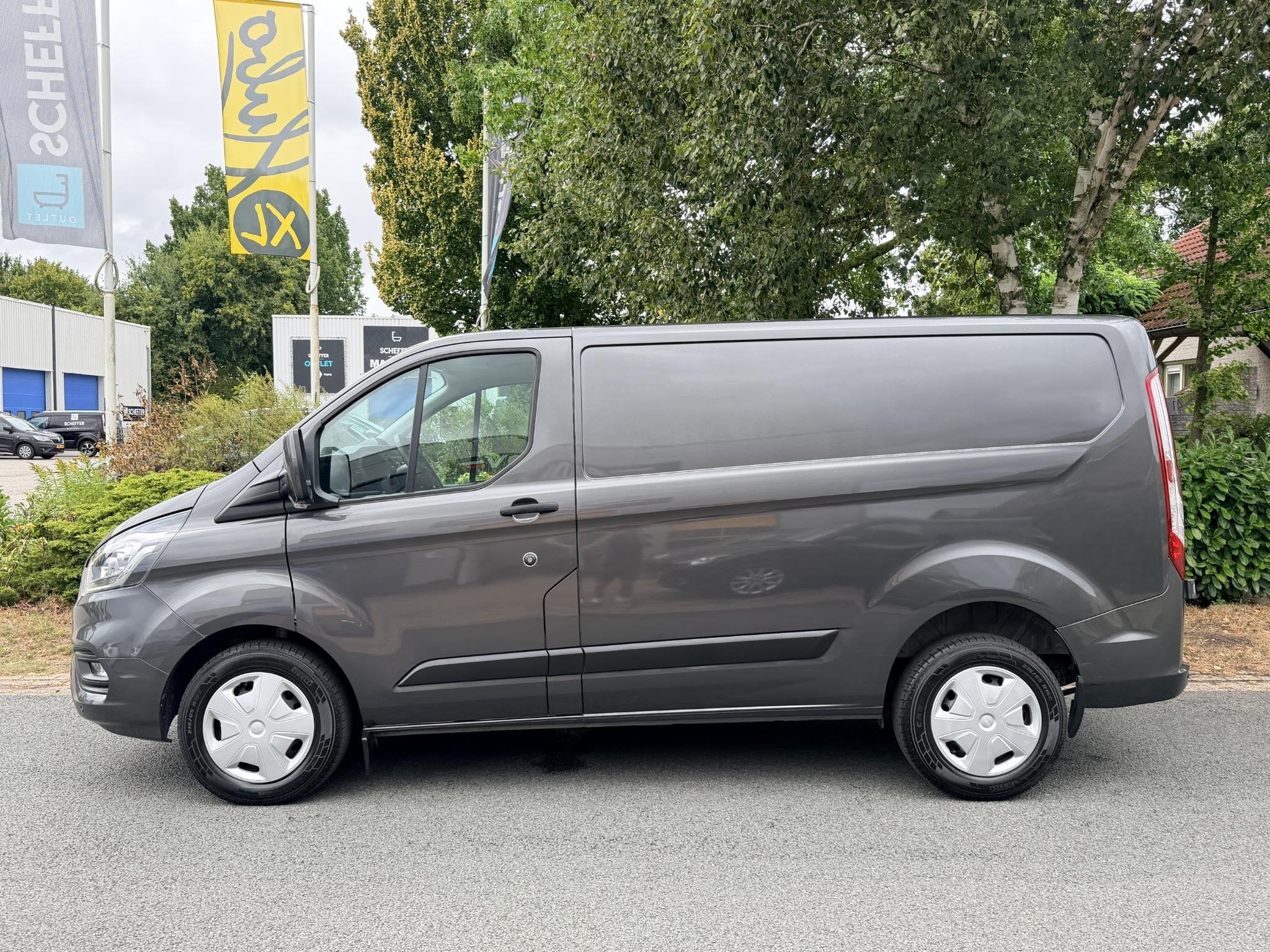 Ford Transit Custom 2.0 TDCI 130PK L1H1 Automaat•Airco•C, Auto's, Stof, Euro 6, 4 cilinders, Bedrijf