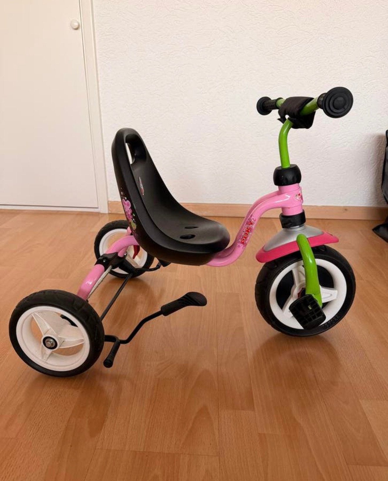 Puky driewieler roze/groen - Zo goed als nieuw, Kinderen en Baby's, Speelgoed | Buiten | Voertuigen en Loopfietsen, Ophalen of Verzenden