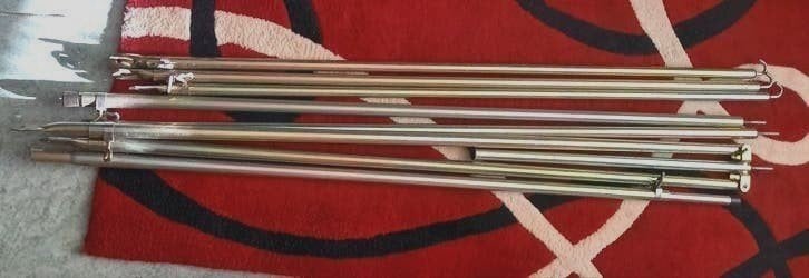 Van der Horn luifel met stokken., Ophalen of Verzenden