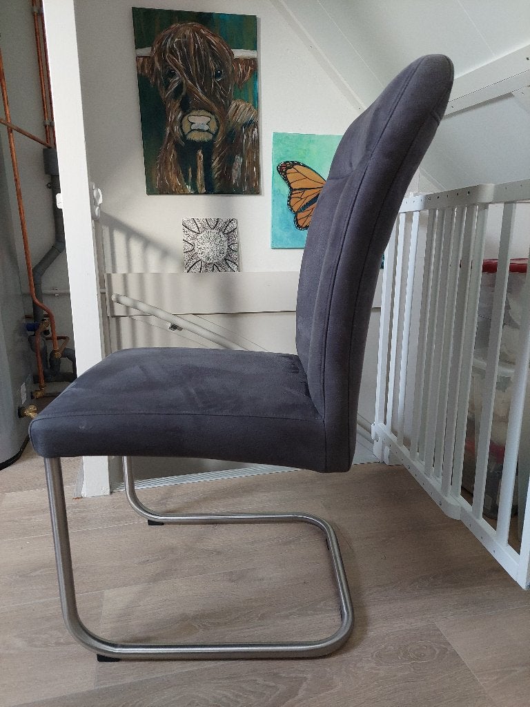 eettafel stoelen, Huis en Inrichting, Stoelen, Ophalen, Zo goed als nieuw, Vier, Stof