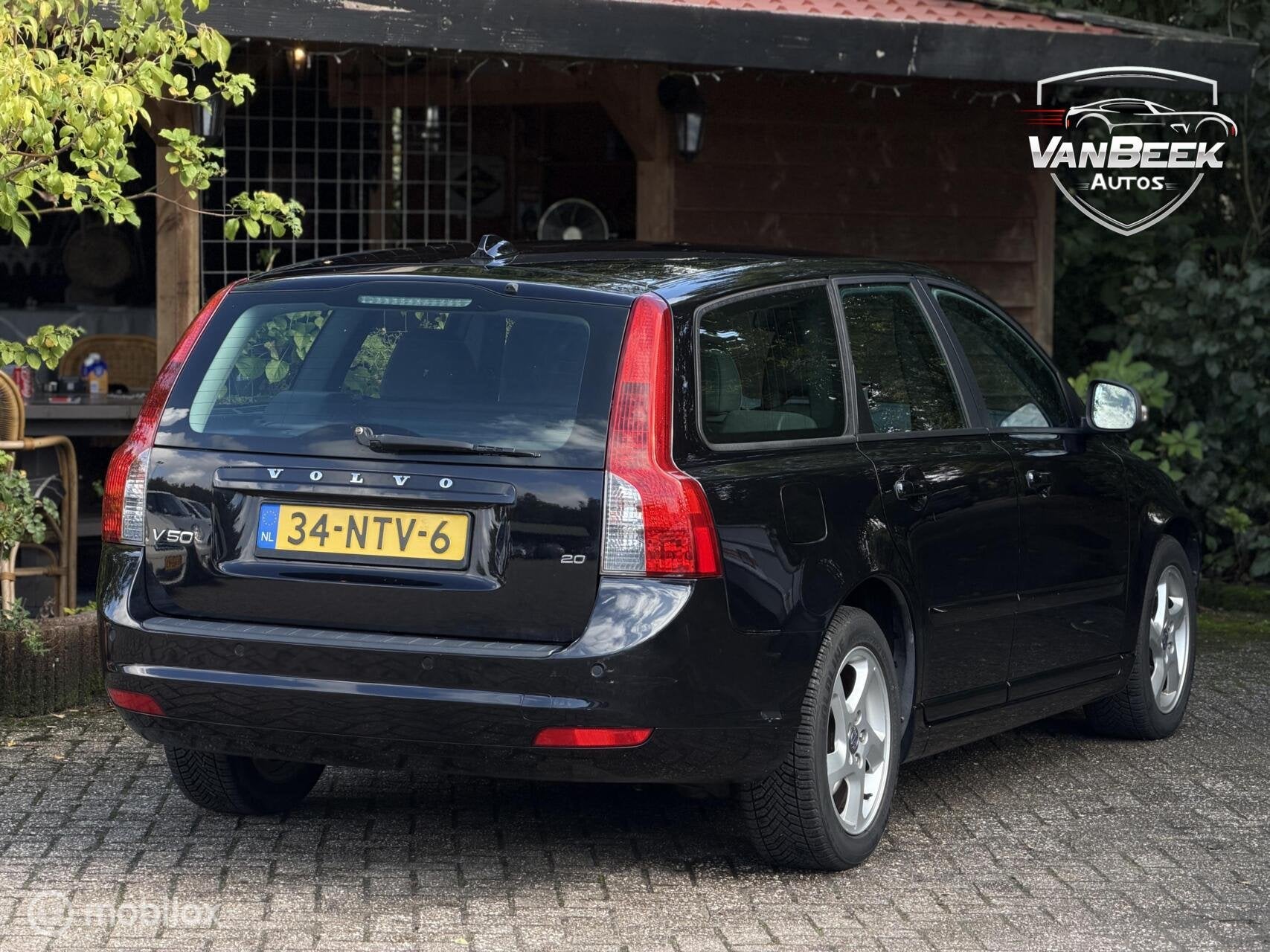 Volvo V50 2.0 Compleet Onderhouden | Apk | Navi | Climate, 4 cilinders, Zwart, Origineel Nederlands, 1279 kg