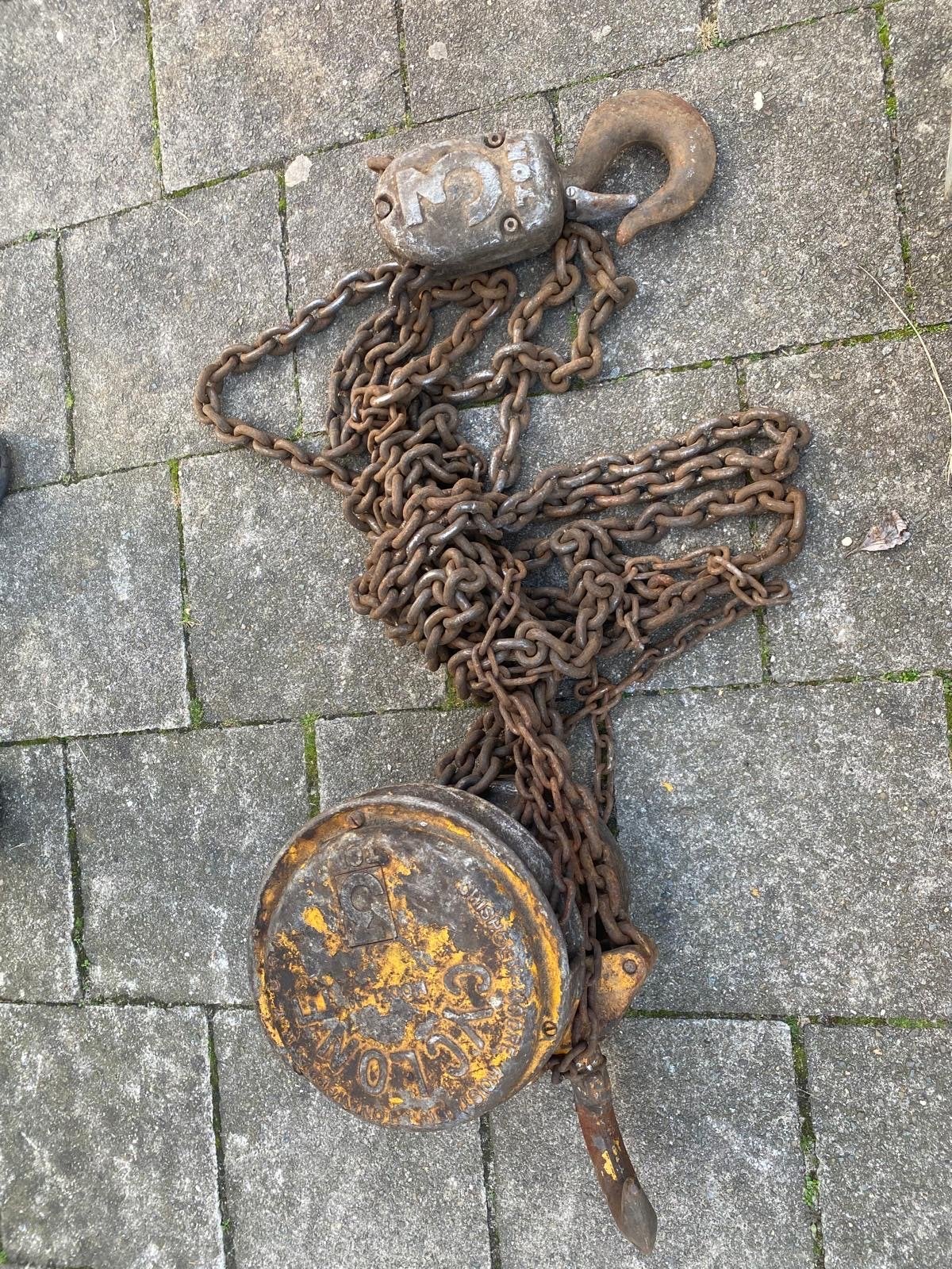 Industrieel lier kettingtakel - 3 ton hefvermogen, Ophalen of Verzenden, Gebruikt, Handmatig