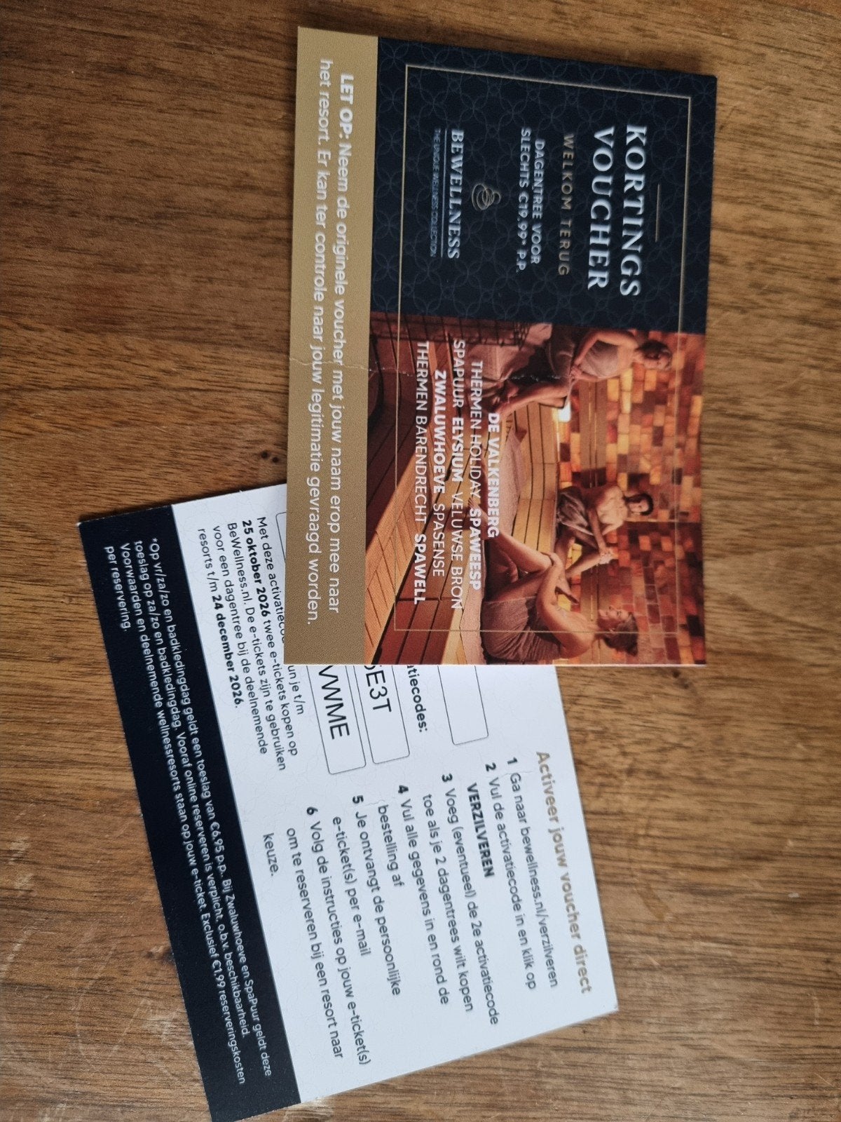kortingsactie sauna wellness, Ophalen of Verzenden, Overige typen