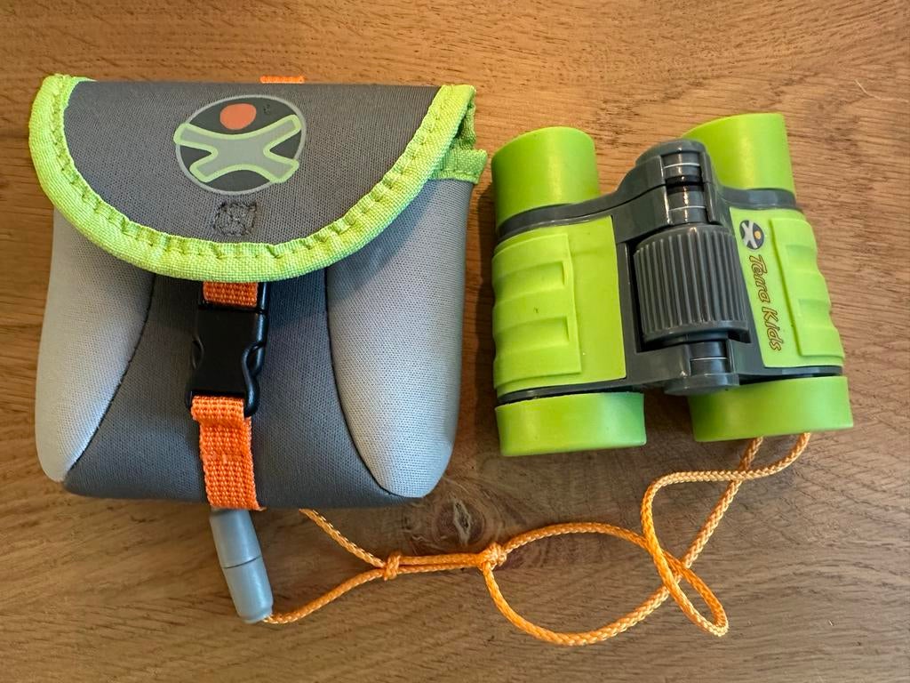Terra Kids Verrekijker met hoes - Groen/Grijs, Gebruikt, Minder dan 8x, Overige typen, Ophalen of Verzenden