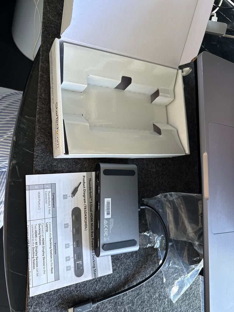 Dual-Monitor Thunderbolt Mini Dock, 4K 60Hz HDMI, Driverloze, Ophalen of Verzenden, Nieuw