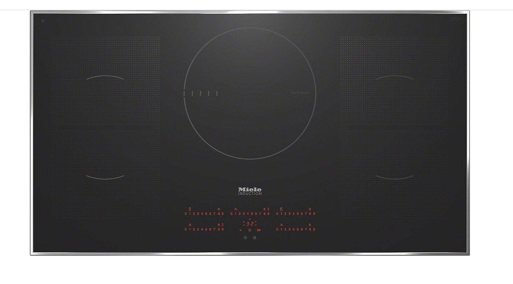 Miele Inductie kookplaat KM 6388 - 5 zones, boostfunctie, Witgoed en Apparatuur, Ophalen, Zo goed als nieuw, Inbouw, Inductie