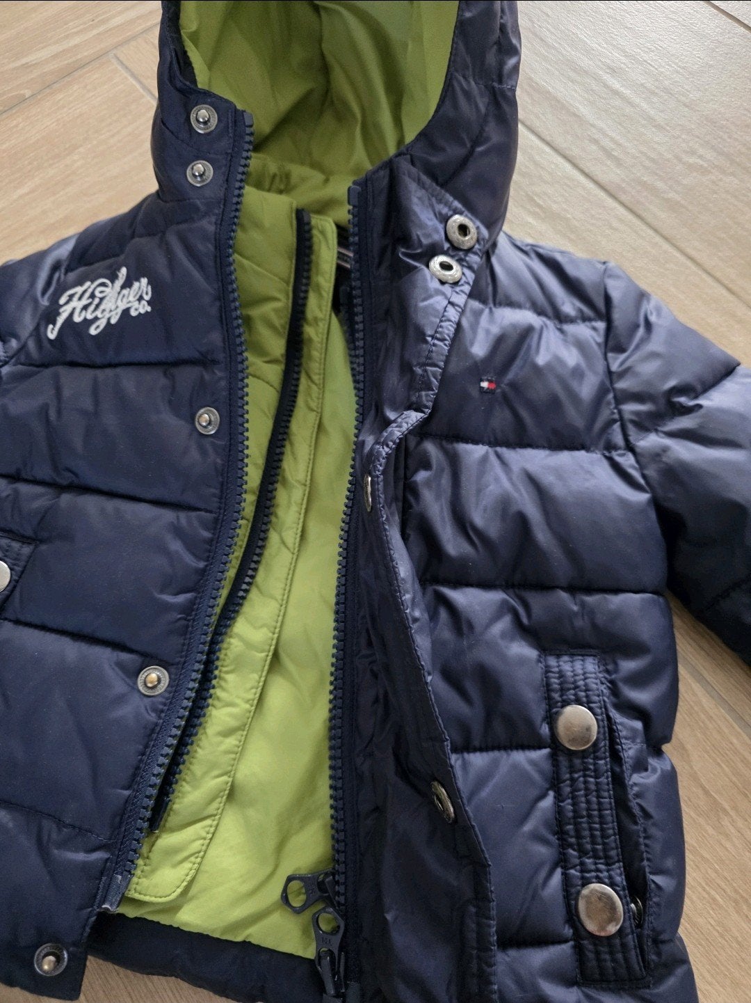 Tommy Hilfiger winterjas maat 74, Jongetje of Meisje, Ophalen of Verzenden, Jasje, Tommy Hilfiger