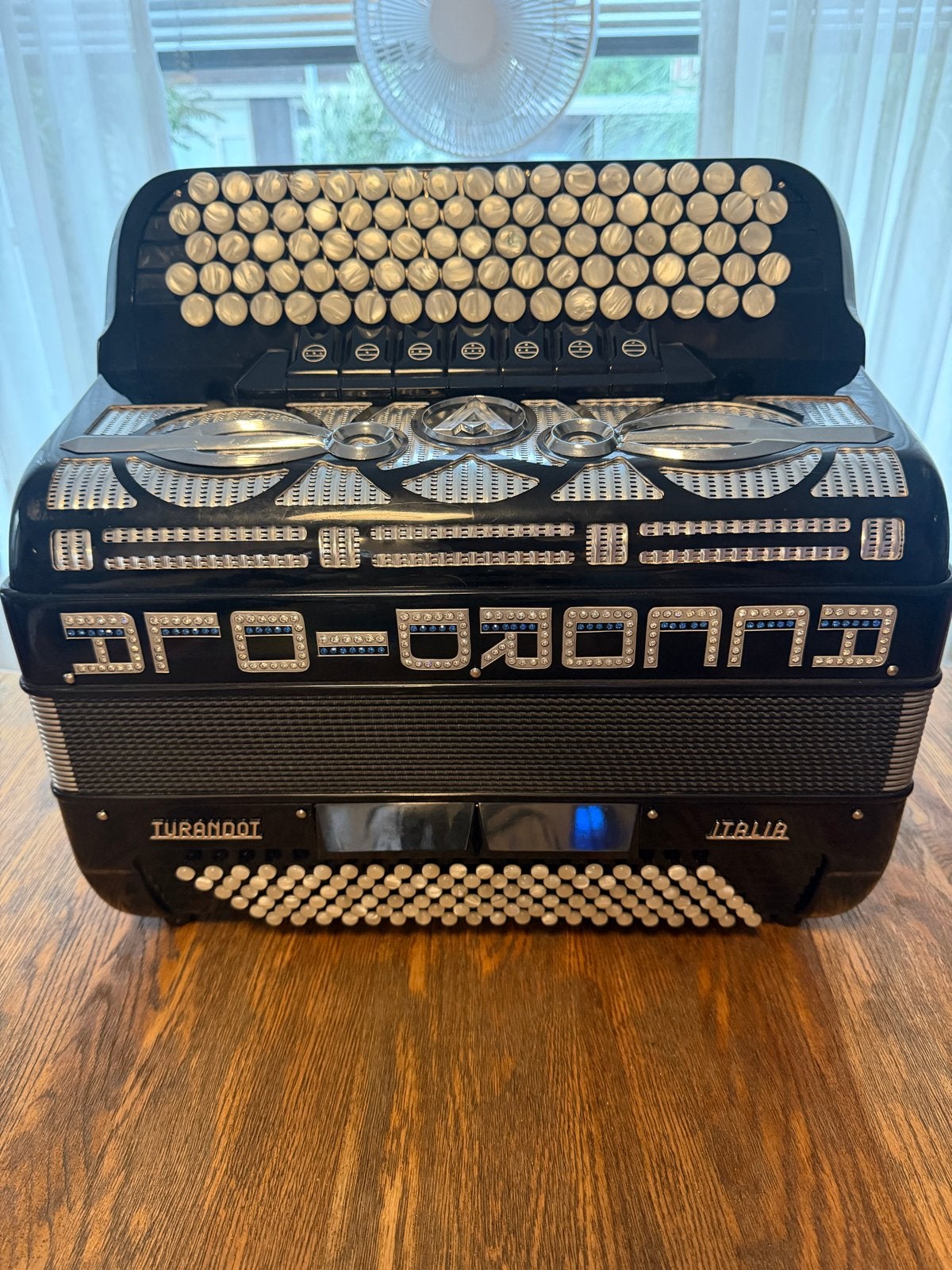 Accordiola Turandot B-Griff Accordeon - Topstaat!, Muziek en Instrumenten, Ophalen, Met riemen, Knopaccordeon, 120-bas
