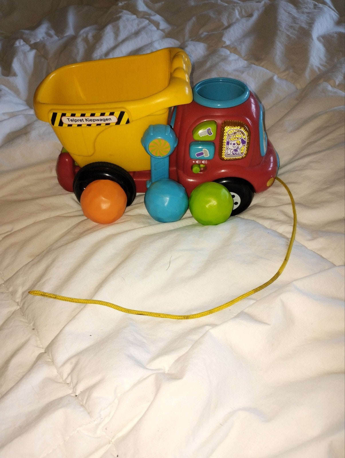 VTech Telpret Kiepwagen met geluid en wieltjes, Ophalen, Gebruikt, Overige typen, Met geluid