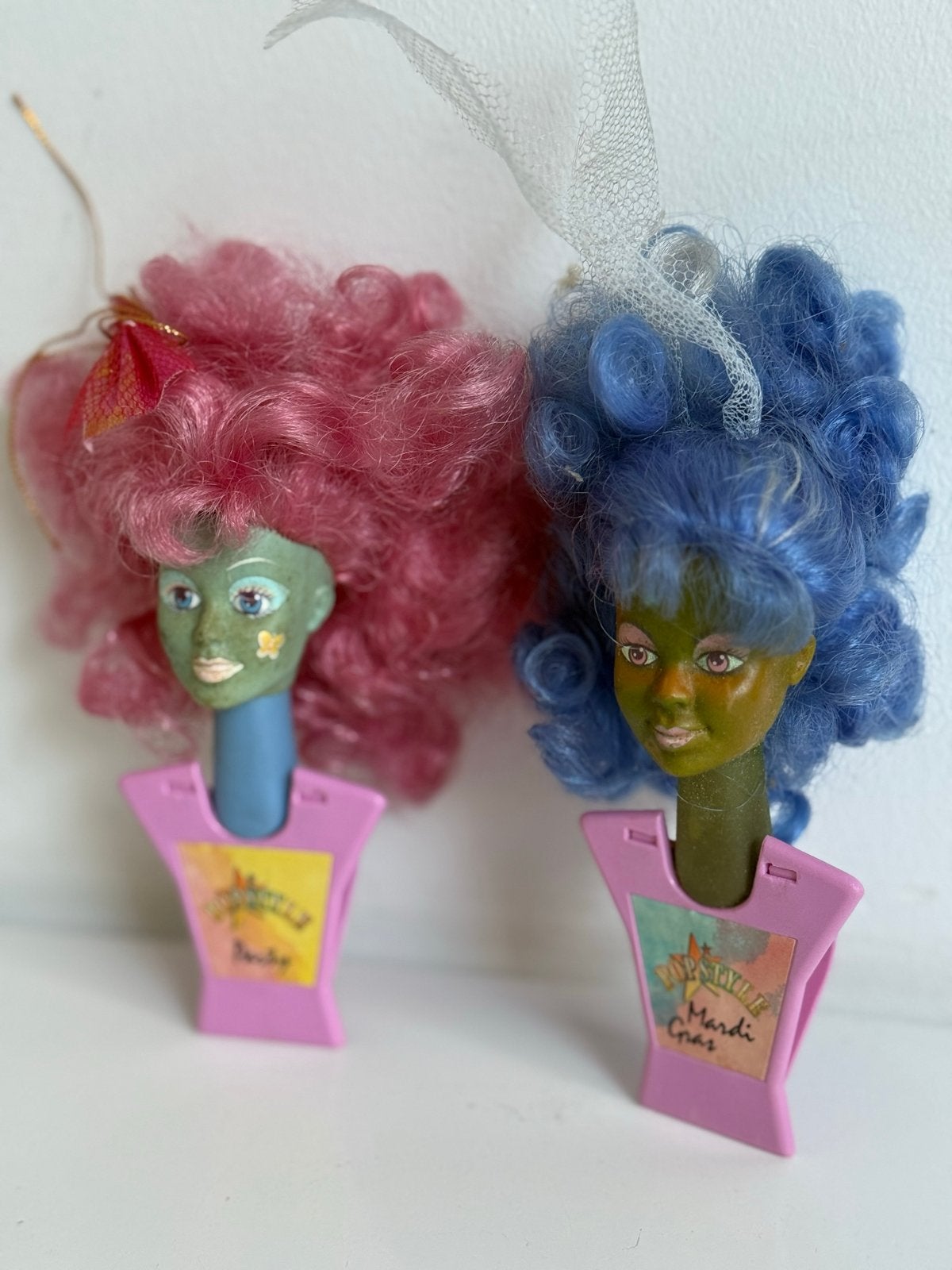 Vintage Popsville Party & Mardi Gras Haarclipjes (2 stuks), Ophalen of Verzenden, Gebruikt