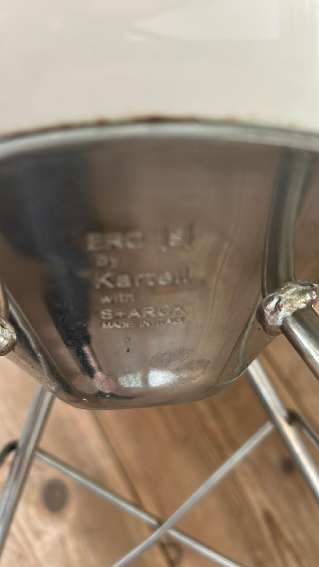 4 x kartell stoel wit, Ophalen, Gebruikt