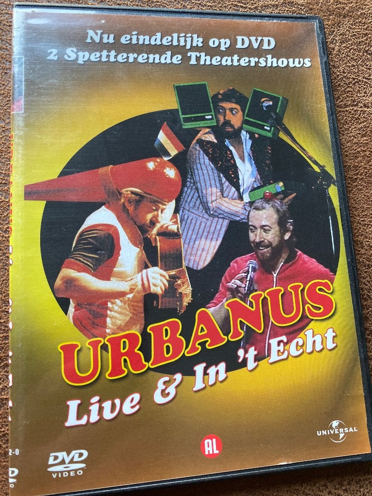 Urbanus Live & In 't Echt - 2 Spetterende Theatershows DVD, Stand-up of Theatershow, Overige artiesten, Gebruikt, Alle leeftijden
