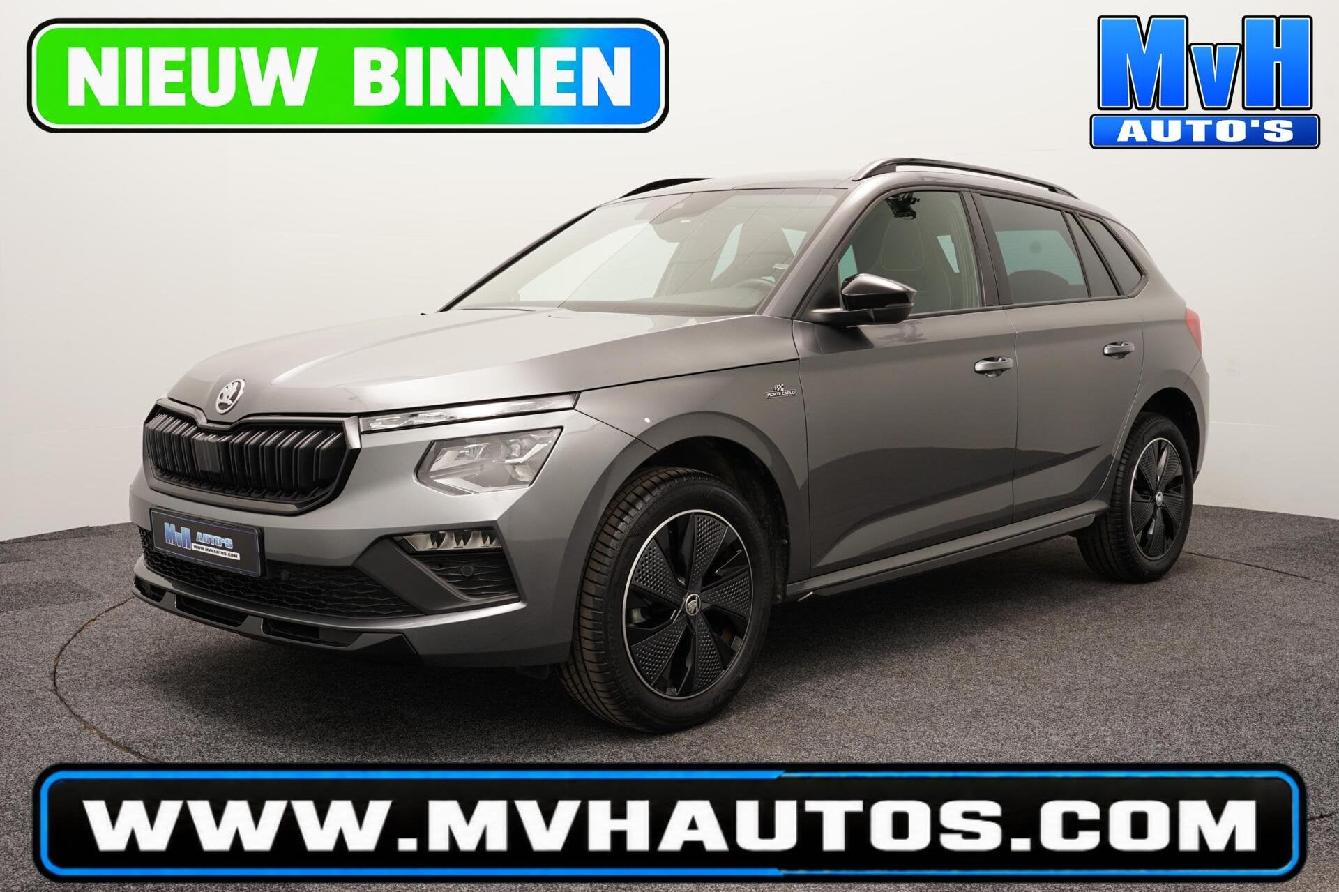 Skoda Kamiq 1.0 TSI Monte Carlo|AUTOMAAT|PANO|CAMERA|ACC|LED, Auto's, Dealer onderhouden, Stof, Gebruikt, Met garantie (alle)
