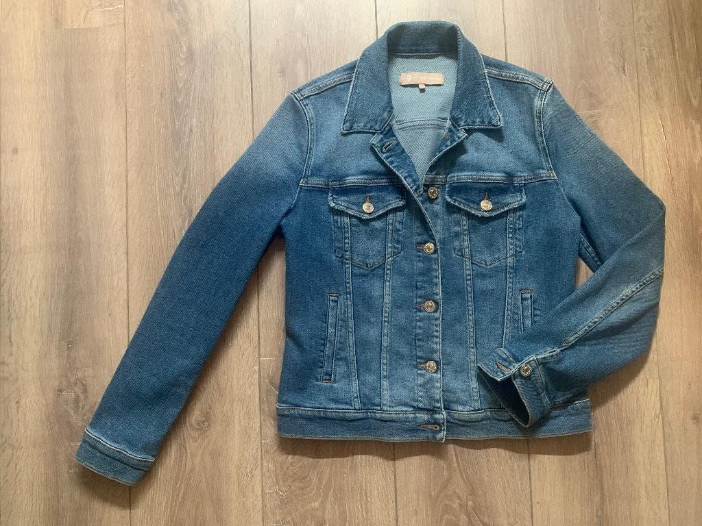 7 Seven for all mankind spijkerjack jeansjack blauw S: 36/S, 7 Seven for all mankind, Zo goed als nieuw, Maat 36 (S), Verzenden