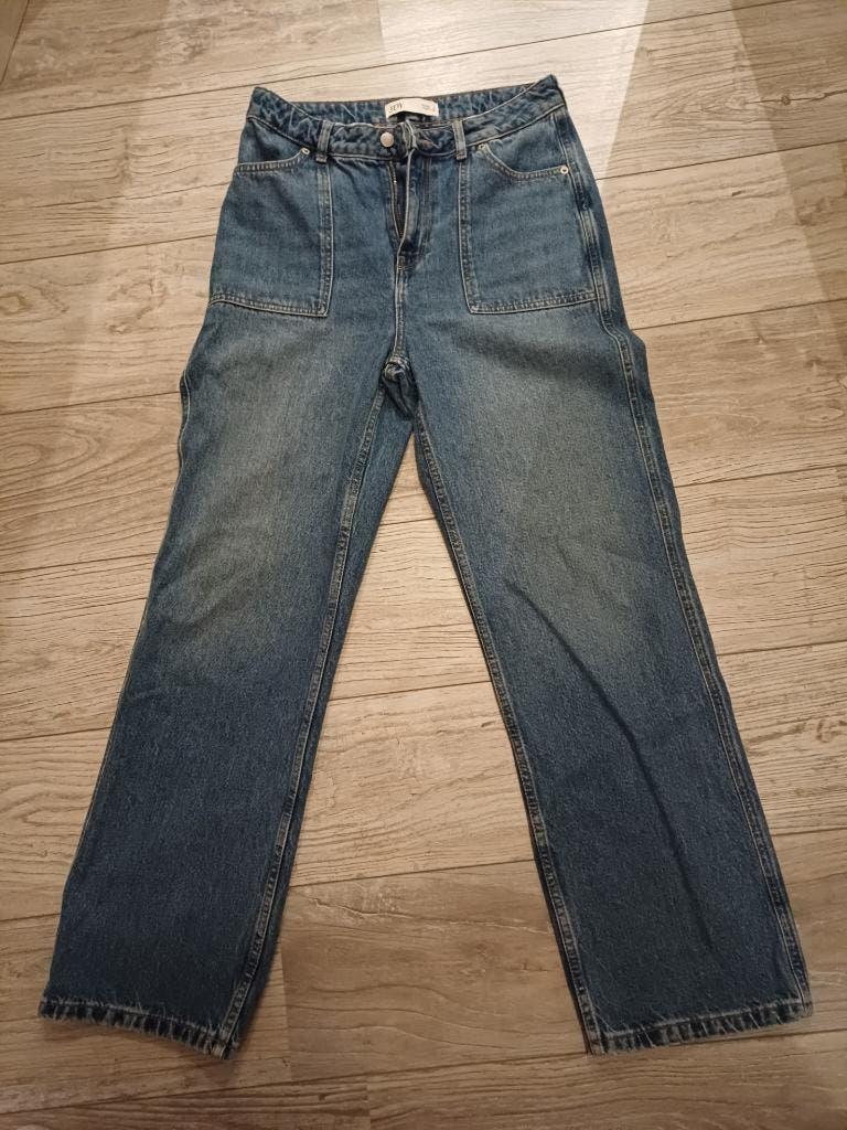 Wide leg jeans hoge taille maat M (lengte 32) JDY, Blauw, Ophalen of Verzenden, Zo goed als nieuw, W28 - W29 (confectie 36)