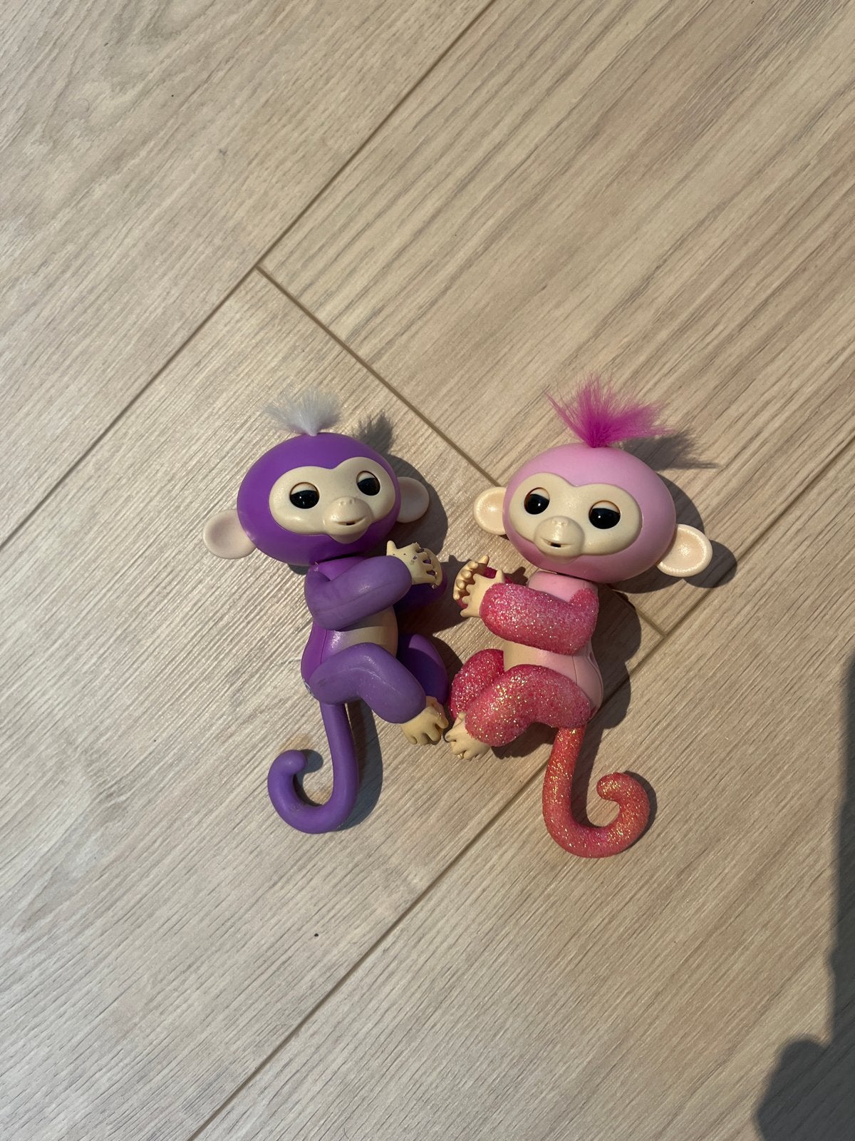 Setje Wow Fingerlings aapjes, paars en roze, Ophalen of Verzenden, Gebruikt