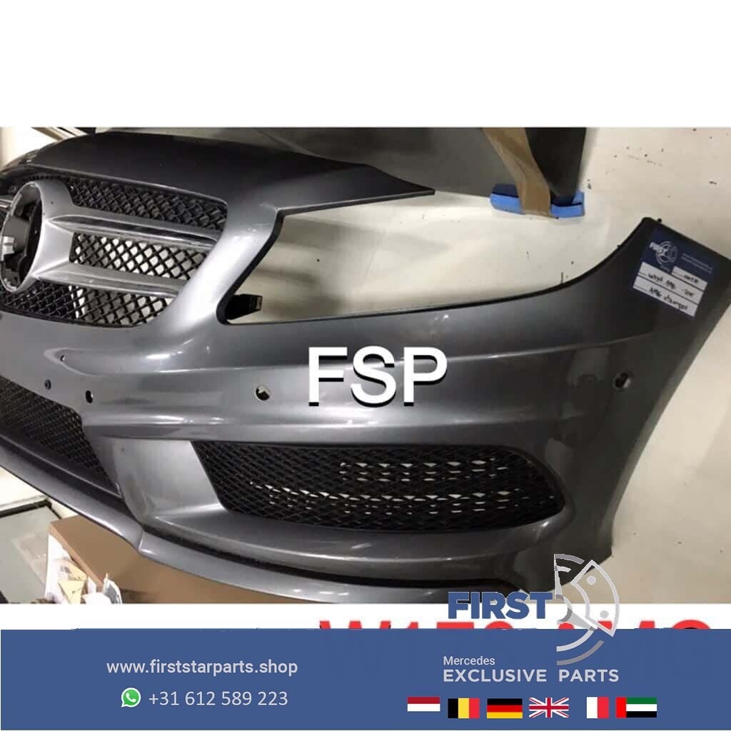 W176 AMG Voorbumper Mercedes A Klasse COMPLEET 2015 ORIGINEE, Gebruikt, -, Voor, Ophalen of Verzenden