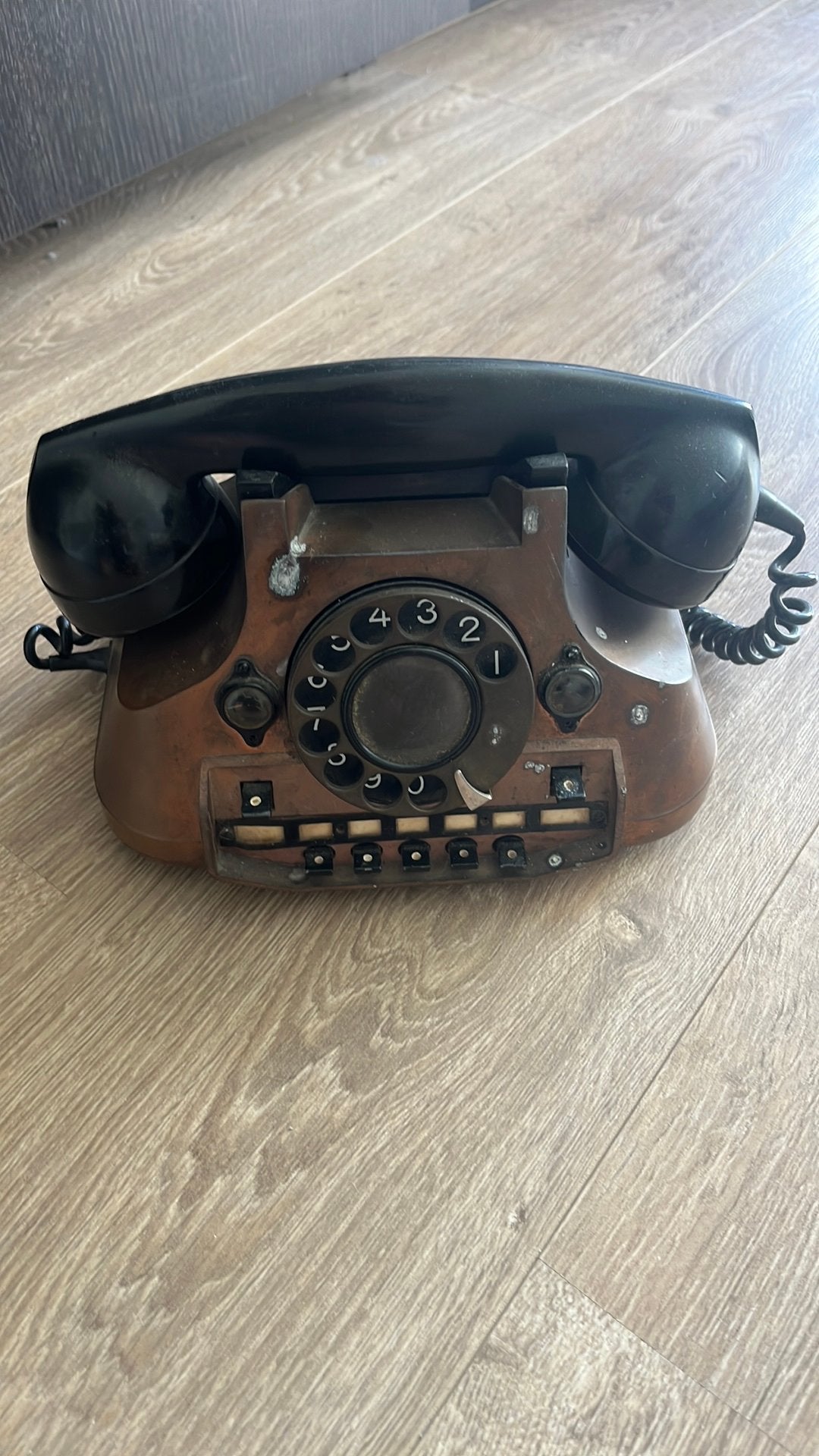 Antiek vintage jaren 50 telefoon, Ophalen, Zo goed als nieuw