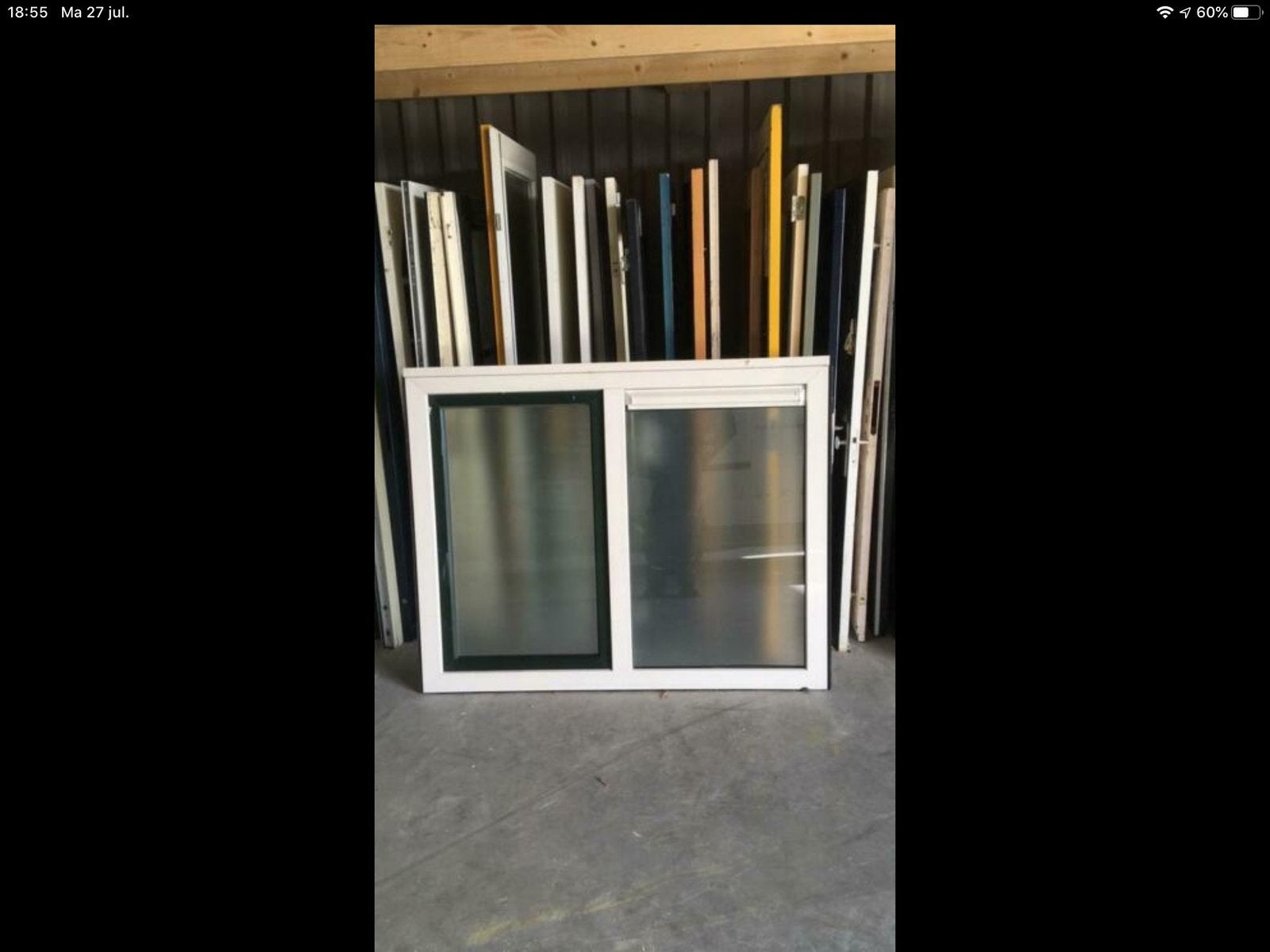 Kunststof kozijn 173*136, Ophalen, Kunststof, Minder dan 3 meter, Zo goed als nieuw