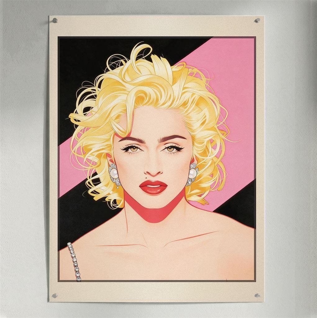 Madonna 1980s pop art Giclee Fine Art Print | poster, Verzamelen, Verzenden, Nieuw, Poster, Artwork of Schilderij