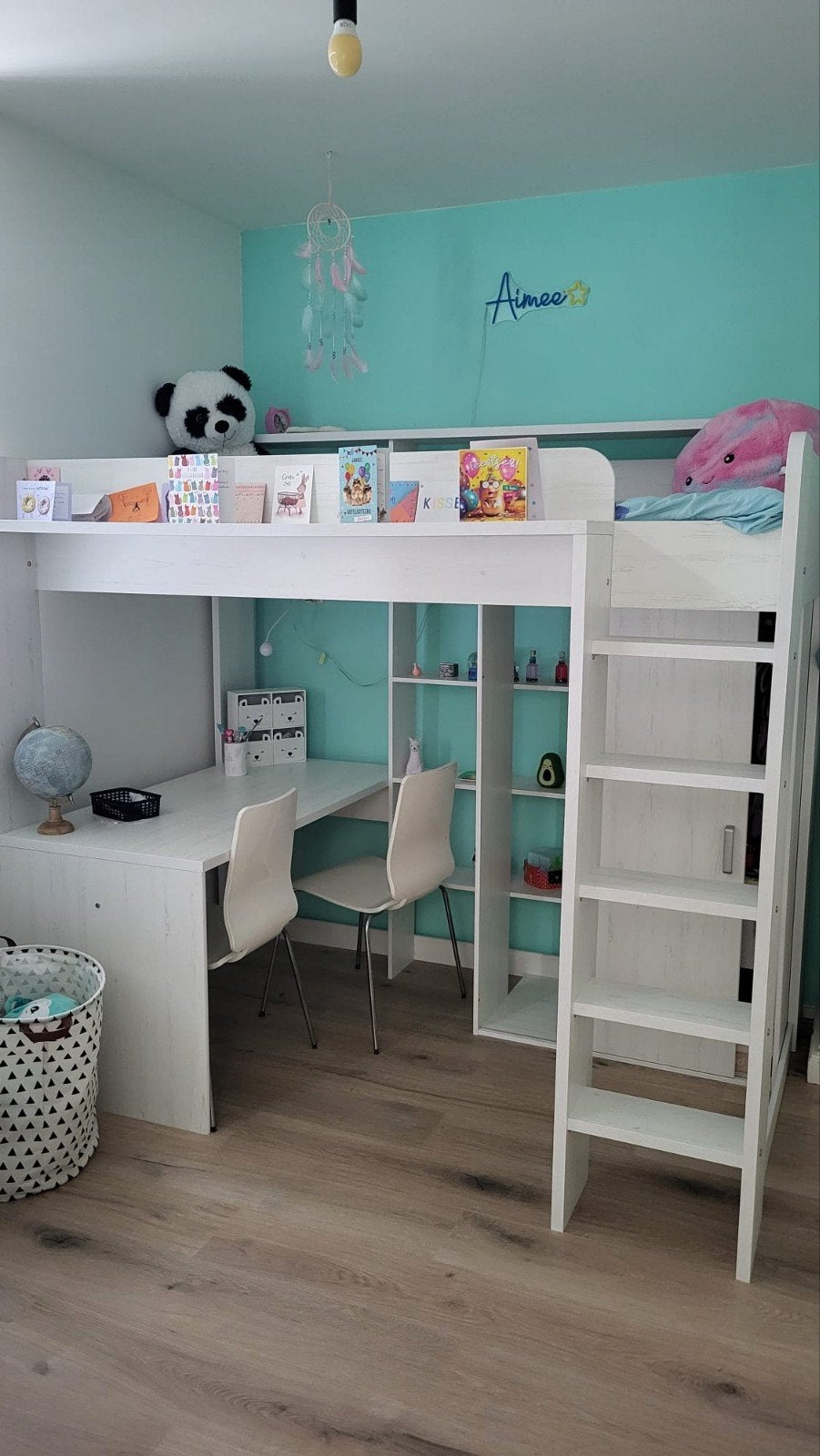 Zo goed als nieuwe hoogslaper met bureau en kast, Ophalen, Nieuw, Hoogslaper
