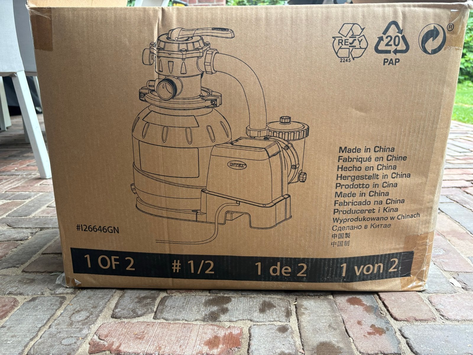 Intex Zandfilterpomp SF80220RC-2 voor Zwembad, Tuin en Terras, Ophalen, Nieuw, Zwembadpomp