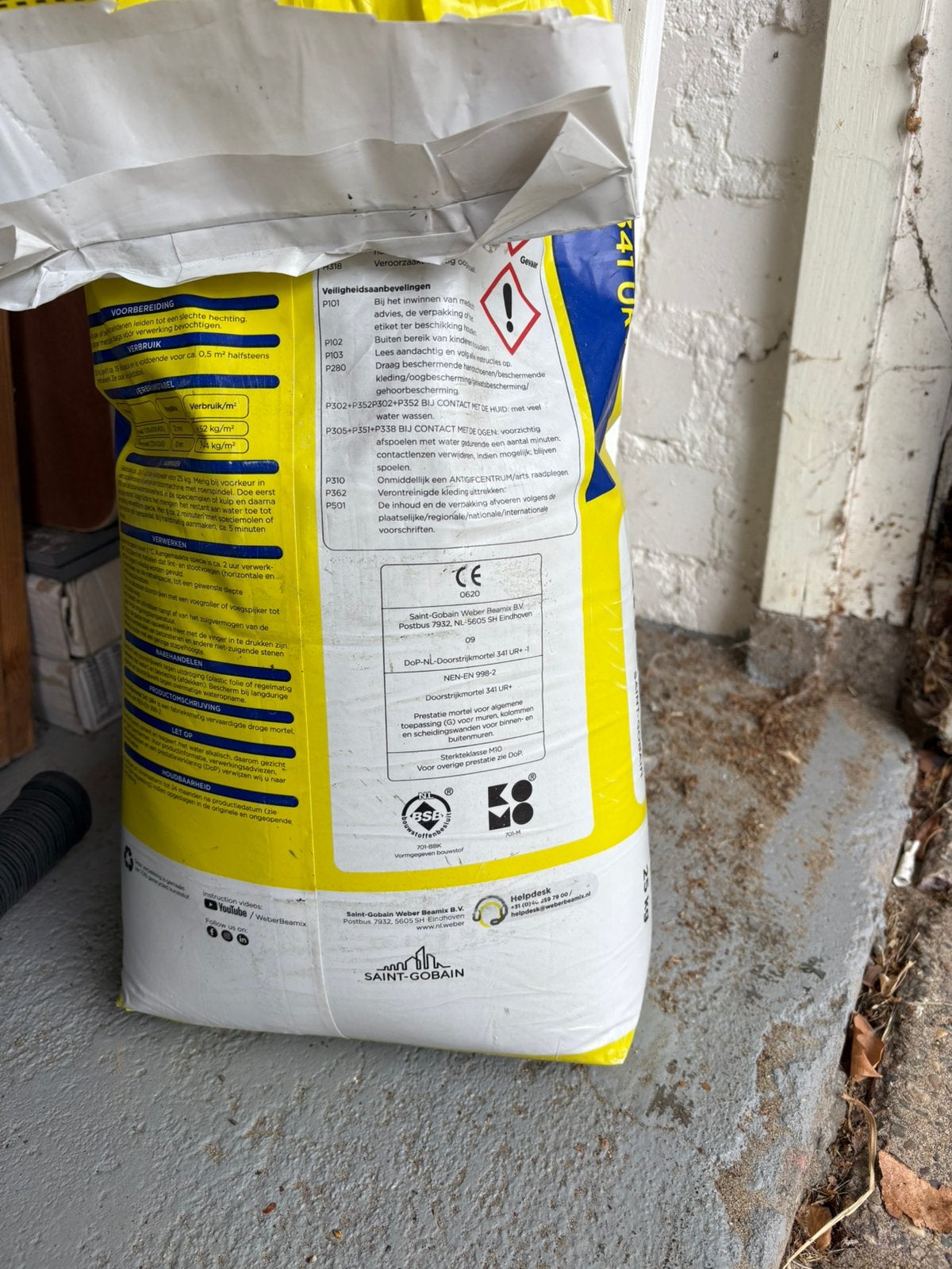 Aangebroken cement, Doe-het-zelf en Verbouw, Ophalen, Zo goed als nieuw, Overige typen