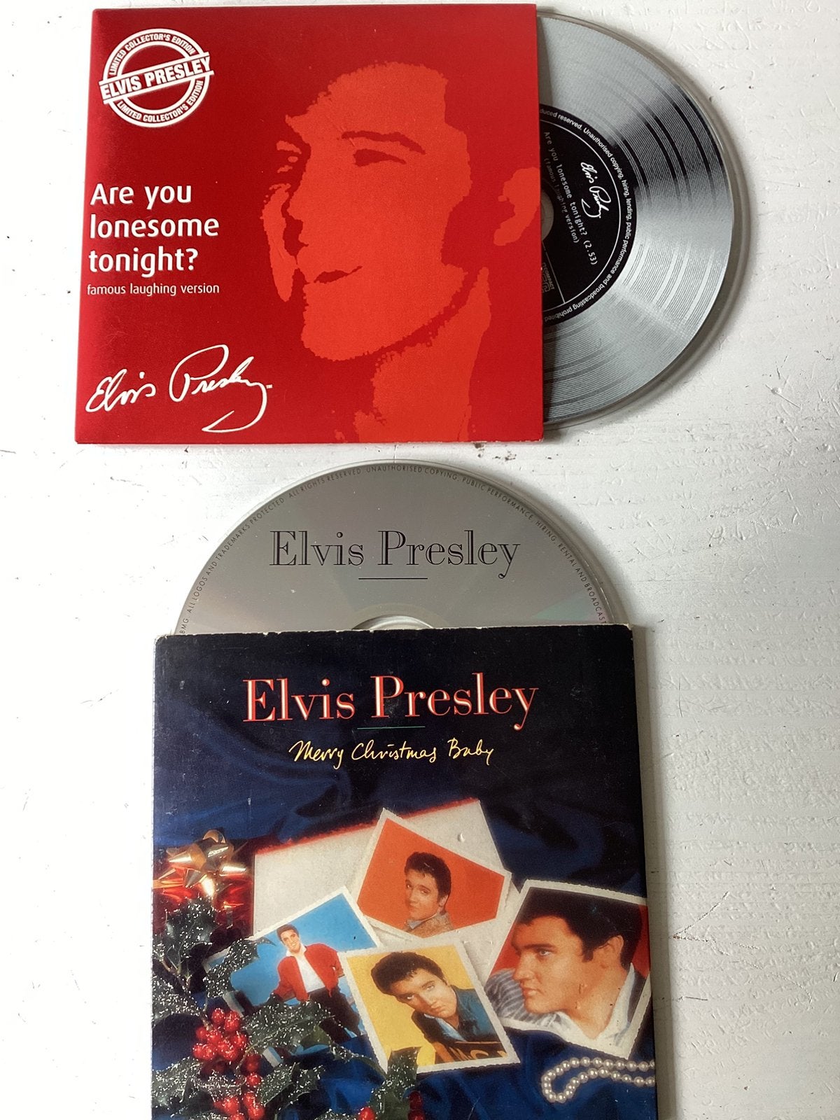 2 cd singles Elvis Presley, Verzenden, Zo goed als nieuw, Pop