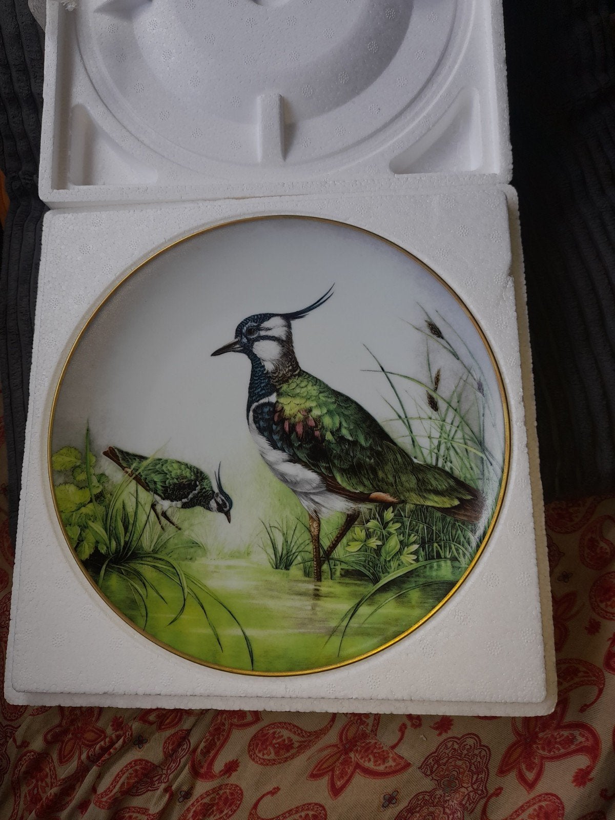 complete set porselein borden duitse vogelbescherming, Ophalen