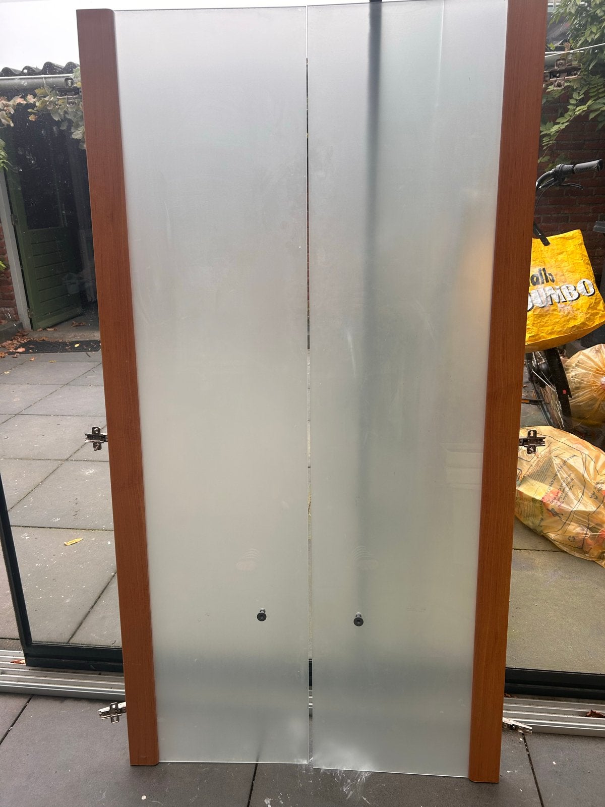 Melkglas deuren voor IKEA Pax kast, Gebruikt, 200 cm of meer, Glas, Minder dan 25 cm