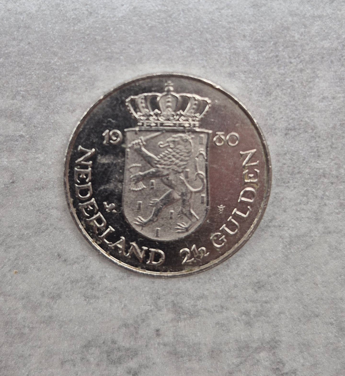 Nederland 1980 2,5 Gulden, Verzenden, Overige landen, Overige waardes, Losse munt