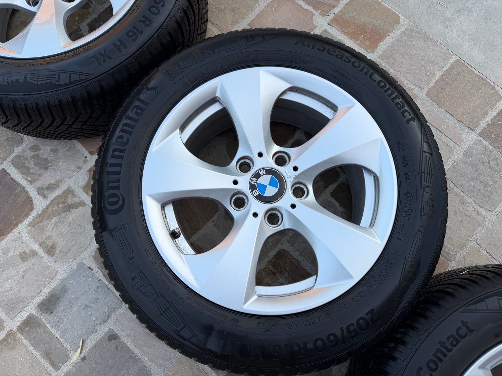 BMW Style 306 + NIEUWE Continental AllSeasonContact banden, Ophalen