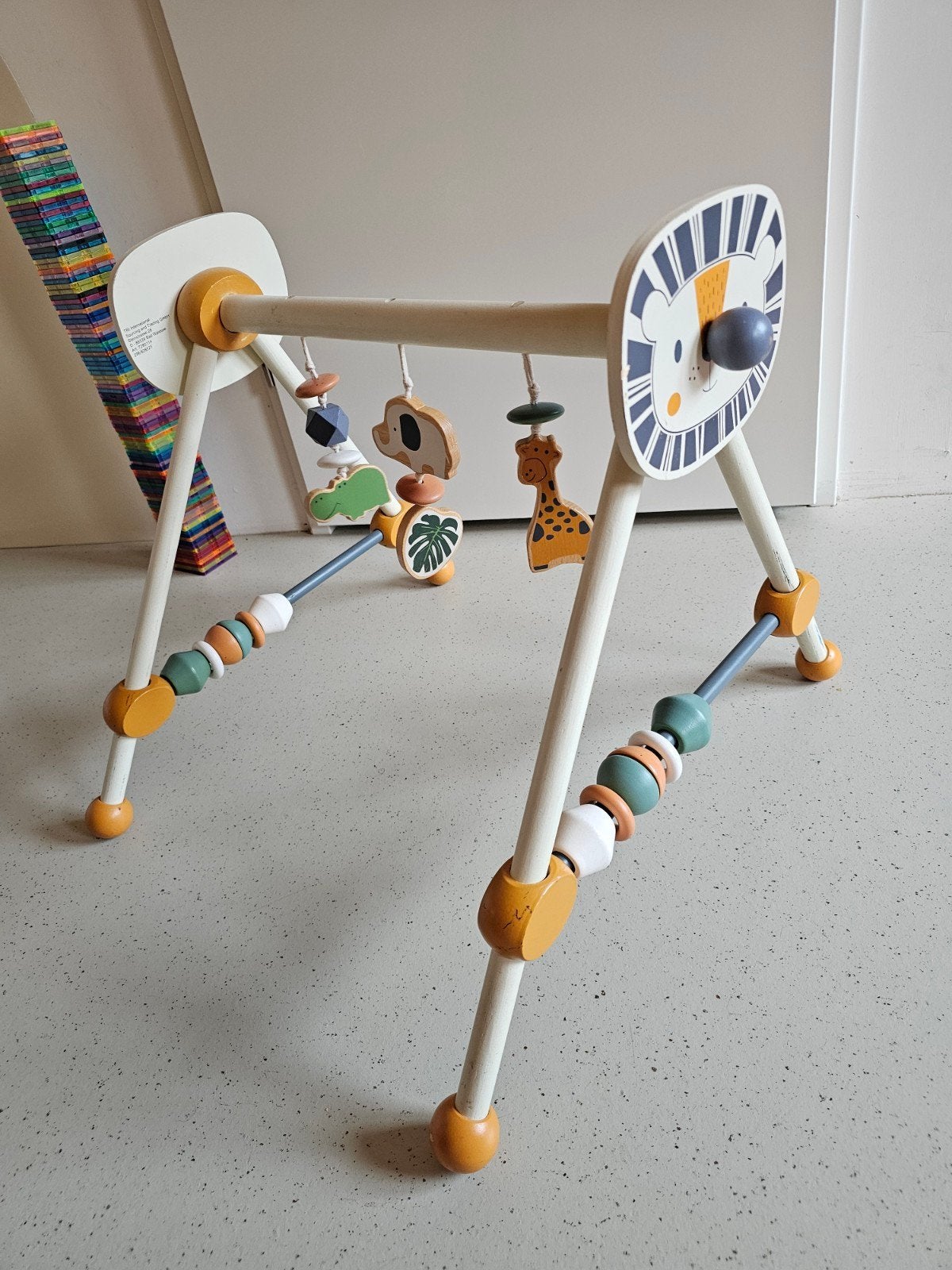 Houten Babygym met Safari Dieren Hangers, Ophalen