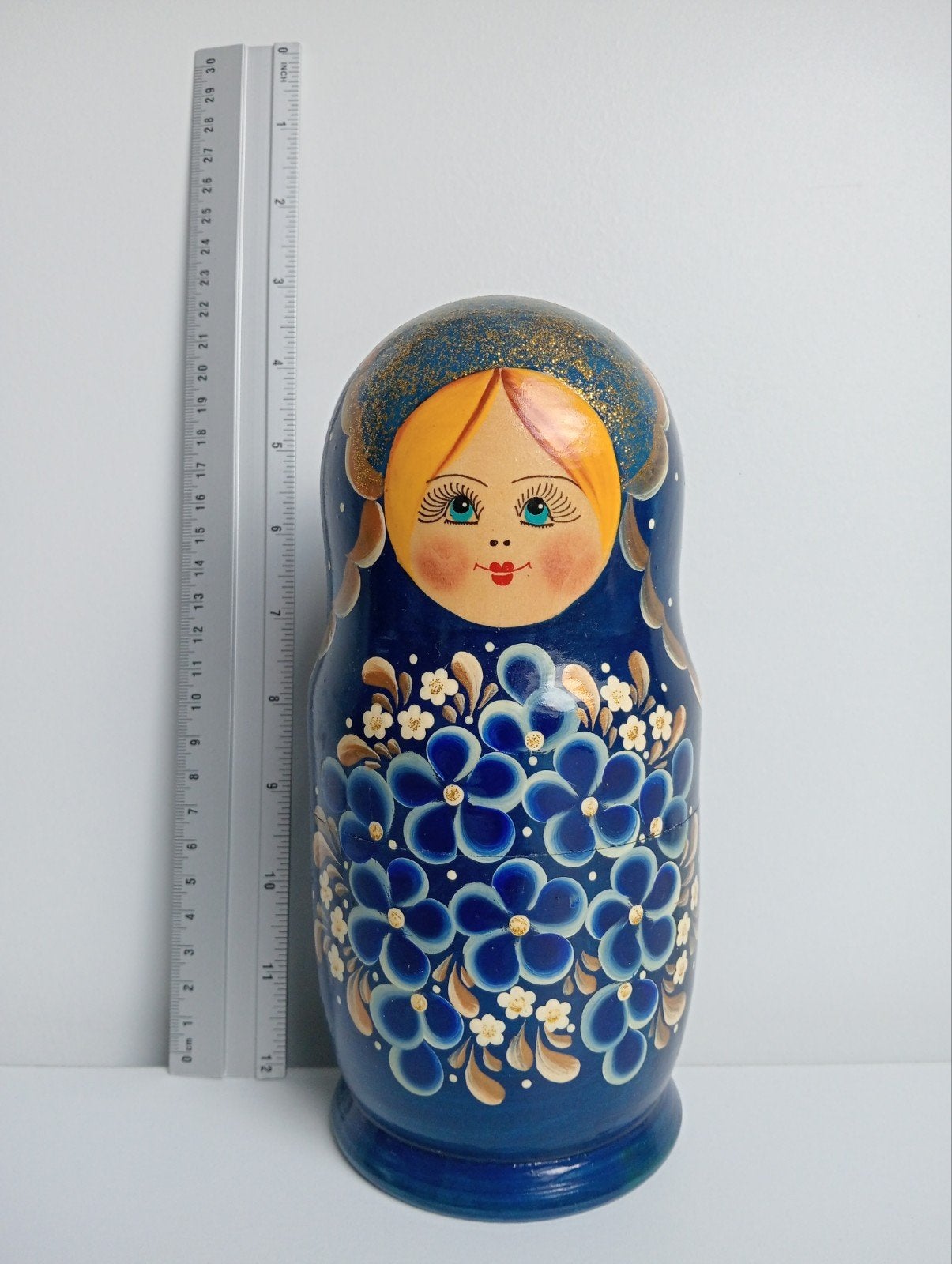 matroesjka blauw, Ophalen of Verzenden, Zo goed als nieuw, Miniatuur
