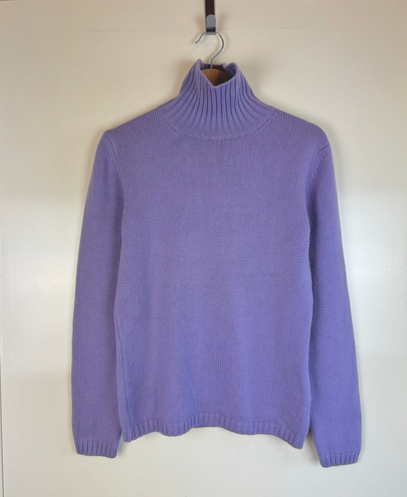 JIL SANDER Cashmere High Neck Sweater Jumper Pullover Knit, Verzenden, Zo goed als nieuw, Maat 36 (S), Paars
