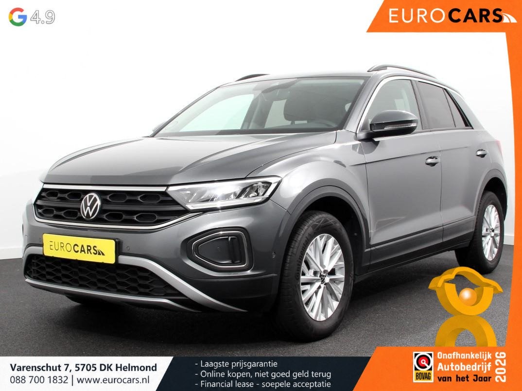 Volkswagen T-Roc 1.5 TSI 150pk DSG Life Navigatie Apple Carp, Auto's, Stof, 4 cilinders, 150 pk, Bedrijf