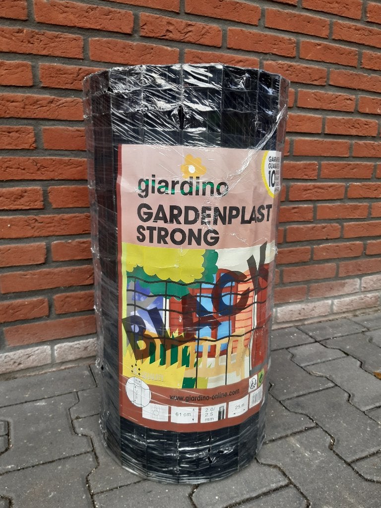 Tuin Gaas Gardenplast Strong 100 cm hoog 10 x 5 zwart 25 mtr, Ophalen, Nieuw, 20 meter of meer, Gaas