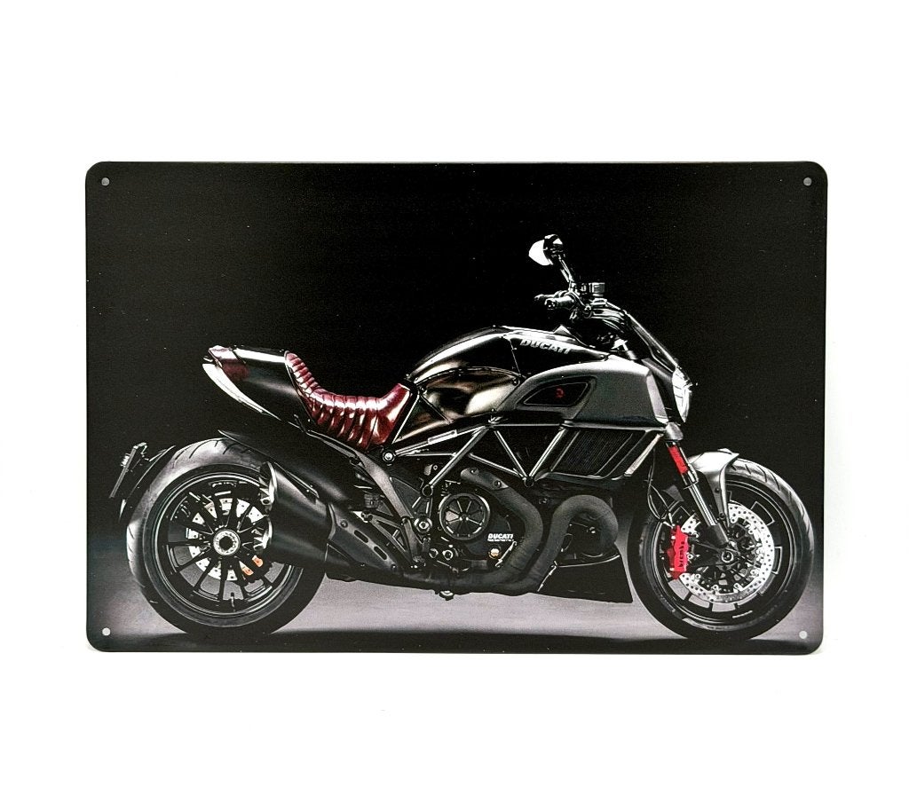 Ducati Diavel bord | 20x30cm, Ophalen of Verzenden, Nieuw, Reclamebord