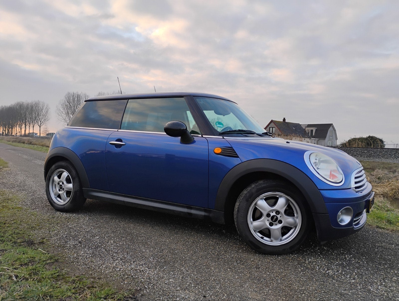 Mini 1.4 16V ONE 2008 Blauw, Voorwielaandrijving, Stof, 49 €/maand, Geïmporteerd