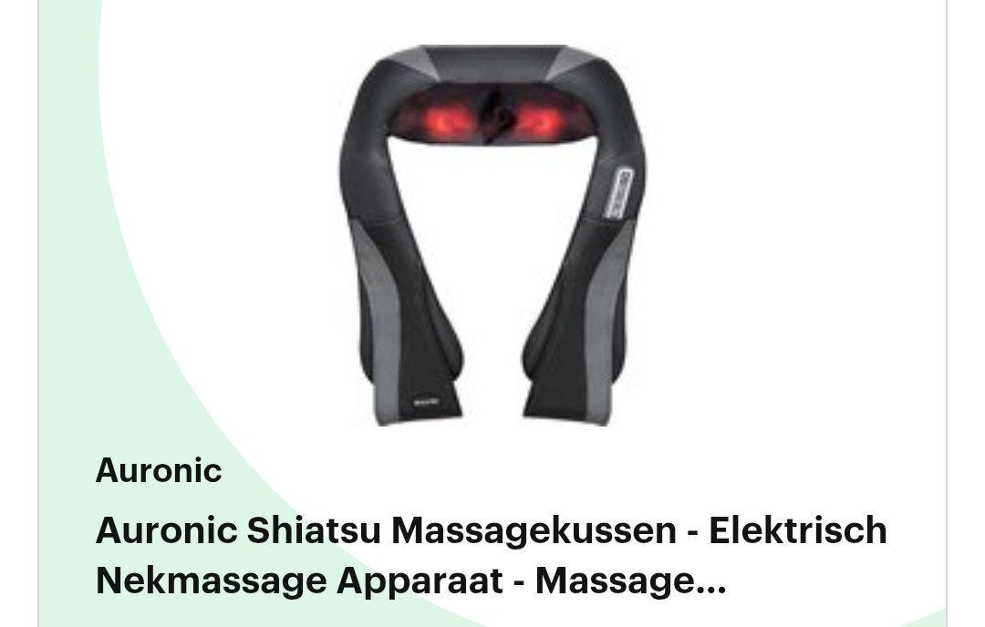 Shiatsu massage kussen elektrisch massage, Ophalen of Verzenden, Massagestoel of Kussen
