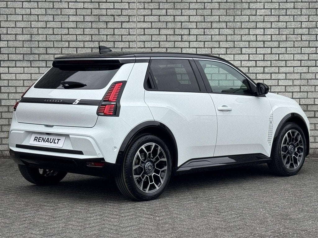 Renault 5 Comfort Range Roland-Garros 52 kWh | Pack Safety &, Auto's, Renault, Huisgarantie, Leder en Stof, Wit, Nieuw