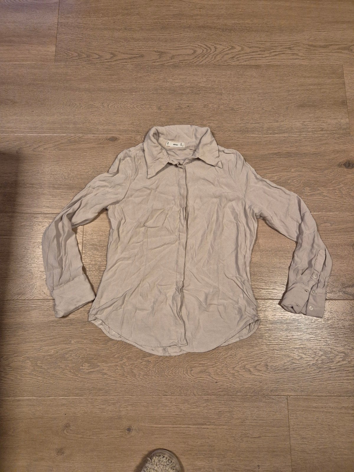 Beige blouse maat M, Ophalen of Verzenden, Zo goed als nieuw, Maat 38/40 (M), Beige