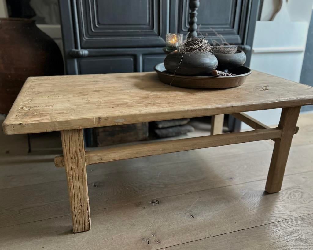 Chinese Elmwood salon tafel wandtafeltje bijzettafel, Ophalen