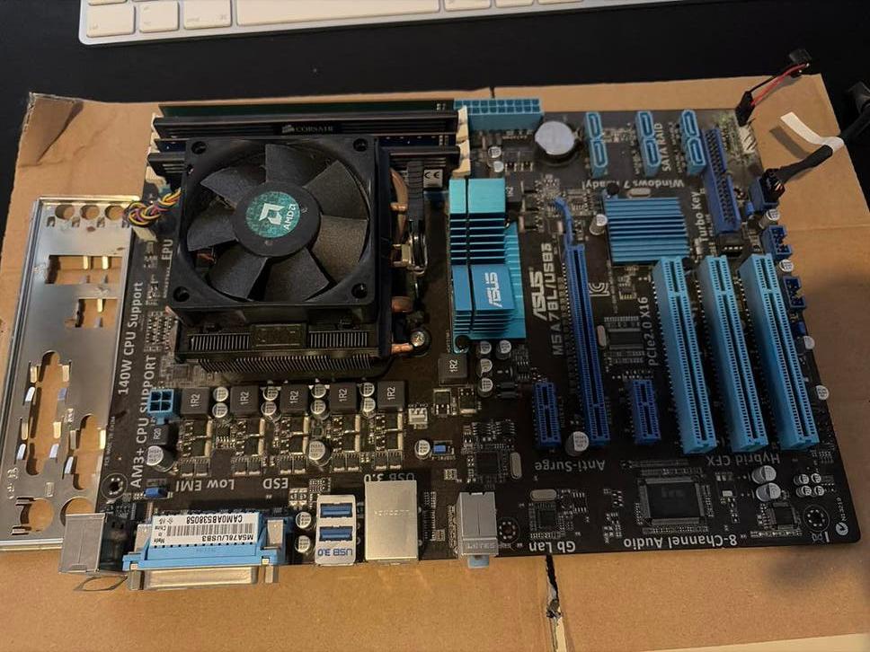 ASUS M5A78L ATX met AMD Phenom X4, Ophalen of Verzenden, Gebruikt, AMD, DDR3