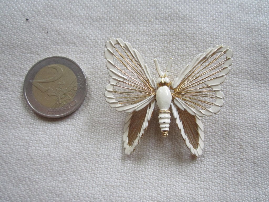 39.  Schitterenden oude broche, MONET, Sieraden, Tassen en Uiterlijk, Antieke sieraden, Ophalen, Overige materialen, Broche