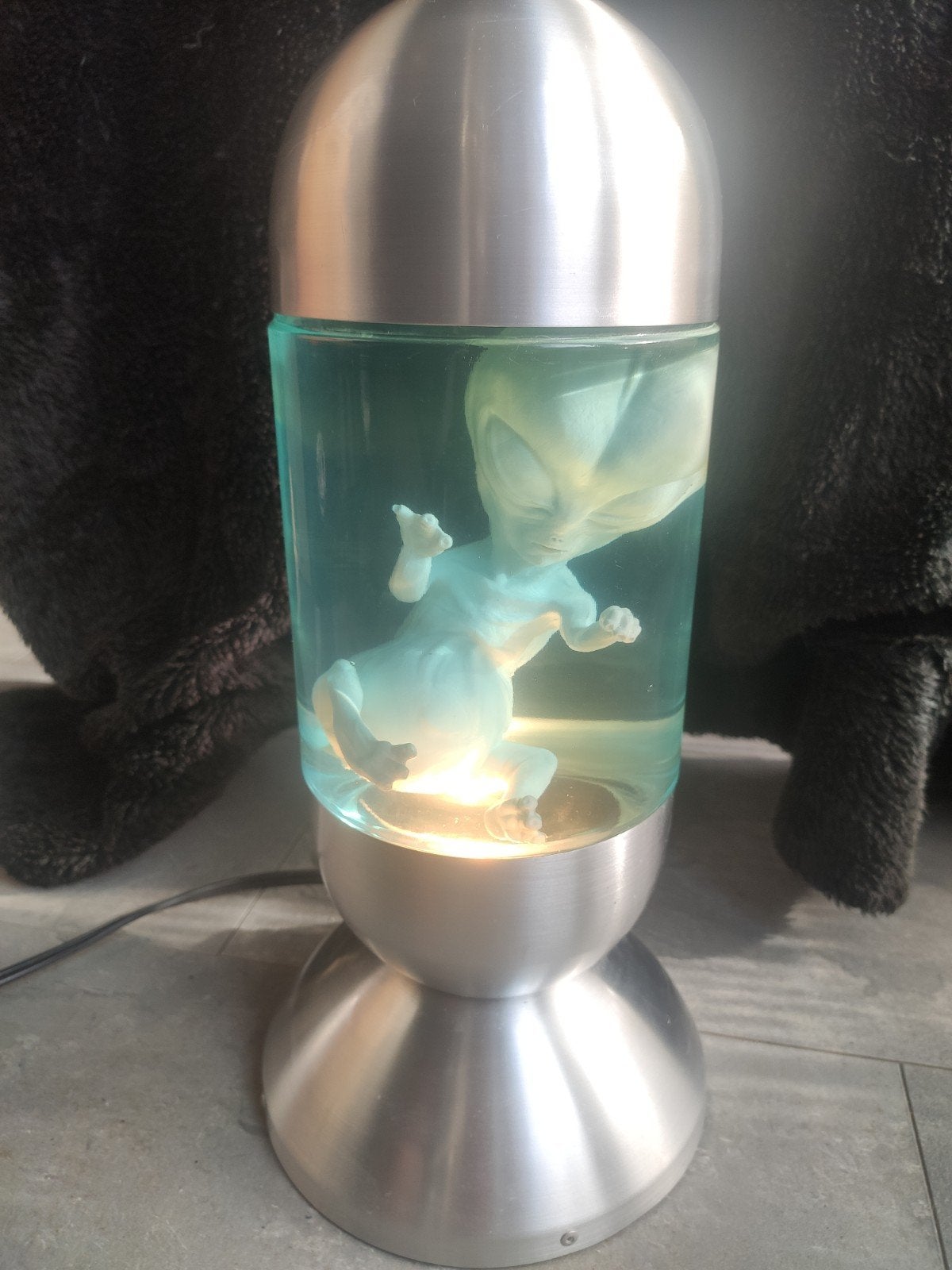 Zeldzame XEMU XENO Alien Lamp – Vintage Sci-Fi Collector., Blauw, Gebruikt, Lavalamp, Vintage